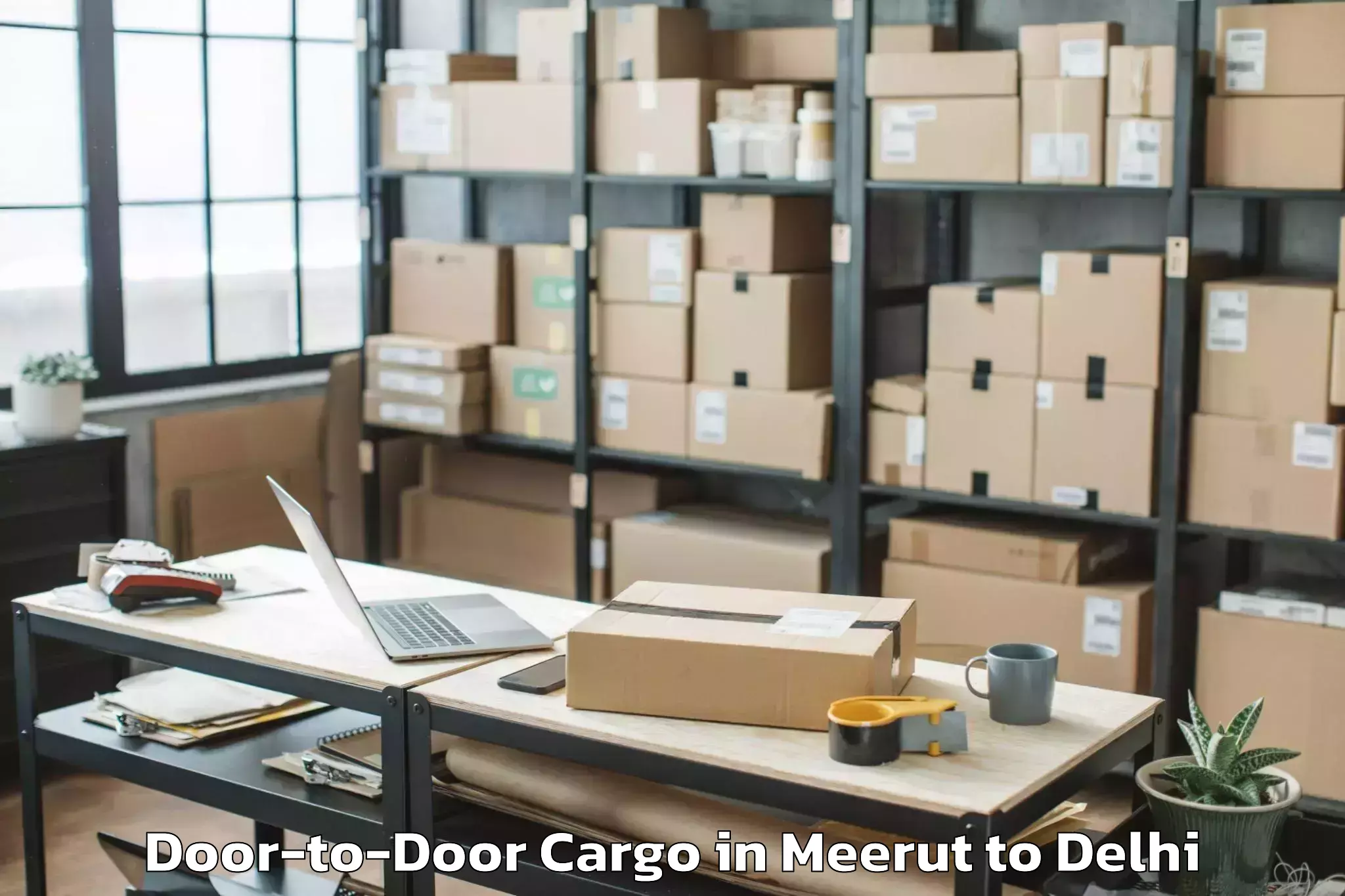 Easy Meerut to Karol Bagh Door To Door Cargo Booking